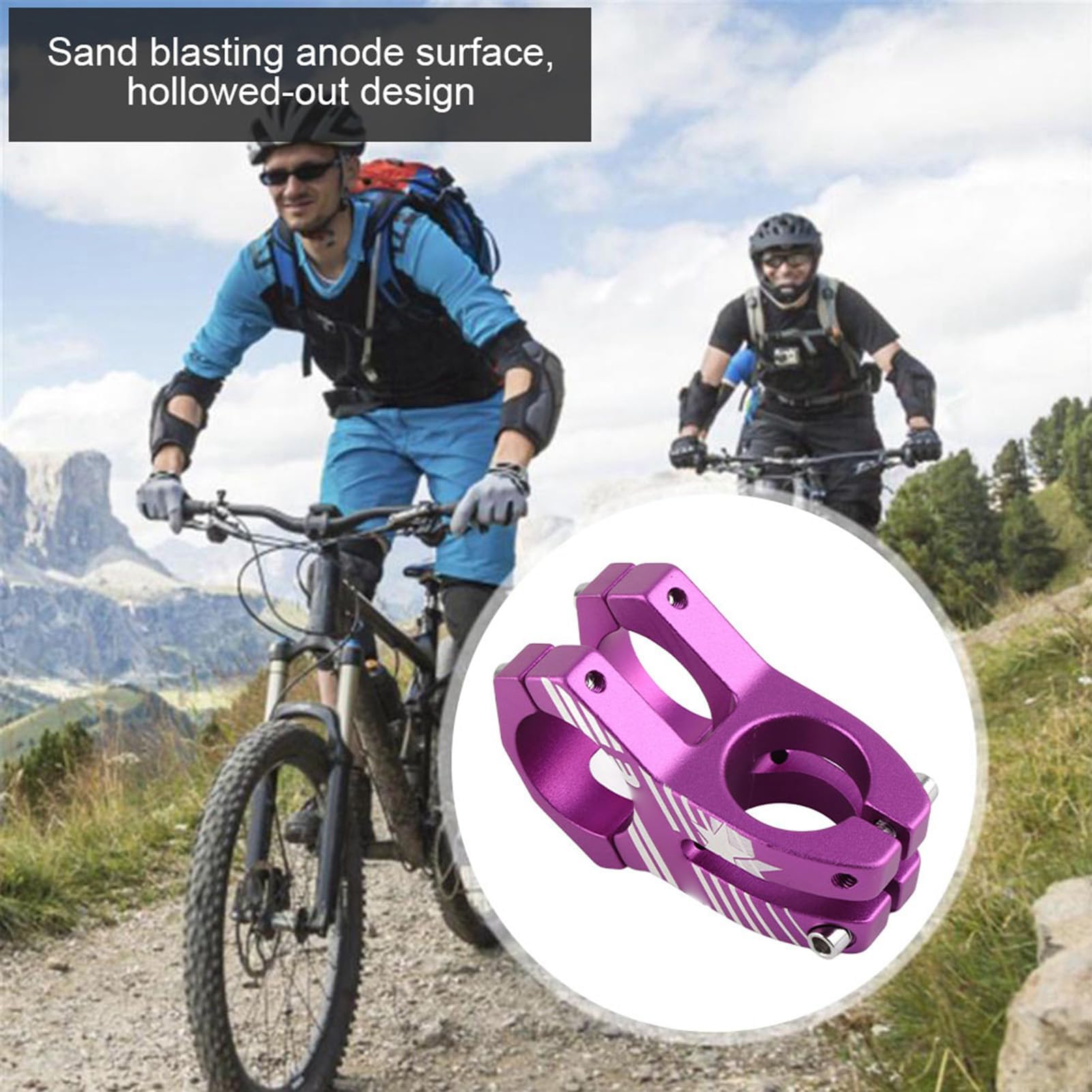 Attacco Manubrio della Bicicletta da Montagna in Lega di Alluminio 31,8mm Stelo Manubrio da Ciclismo All'Aperto