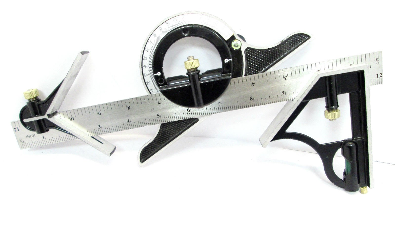 12" 300mm Combination Square Adjustable Protractor Measuring Angle Finder WW017