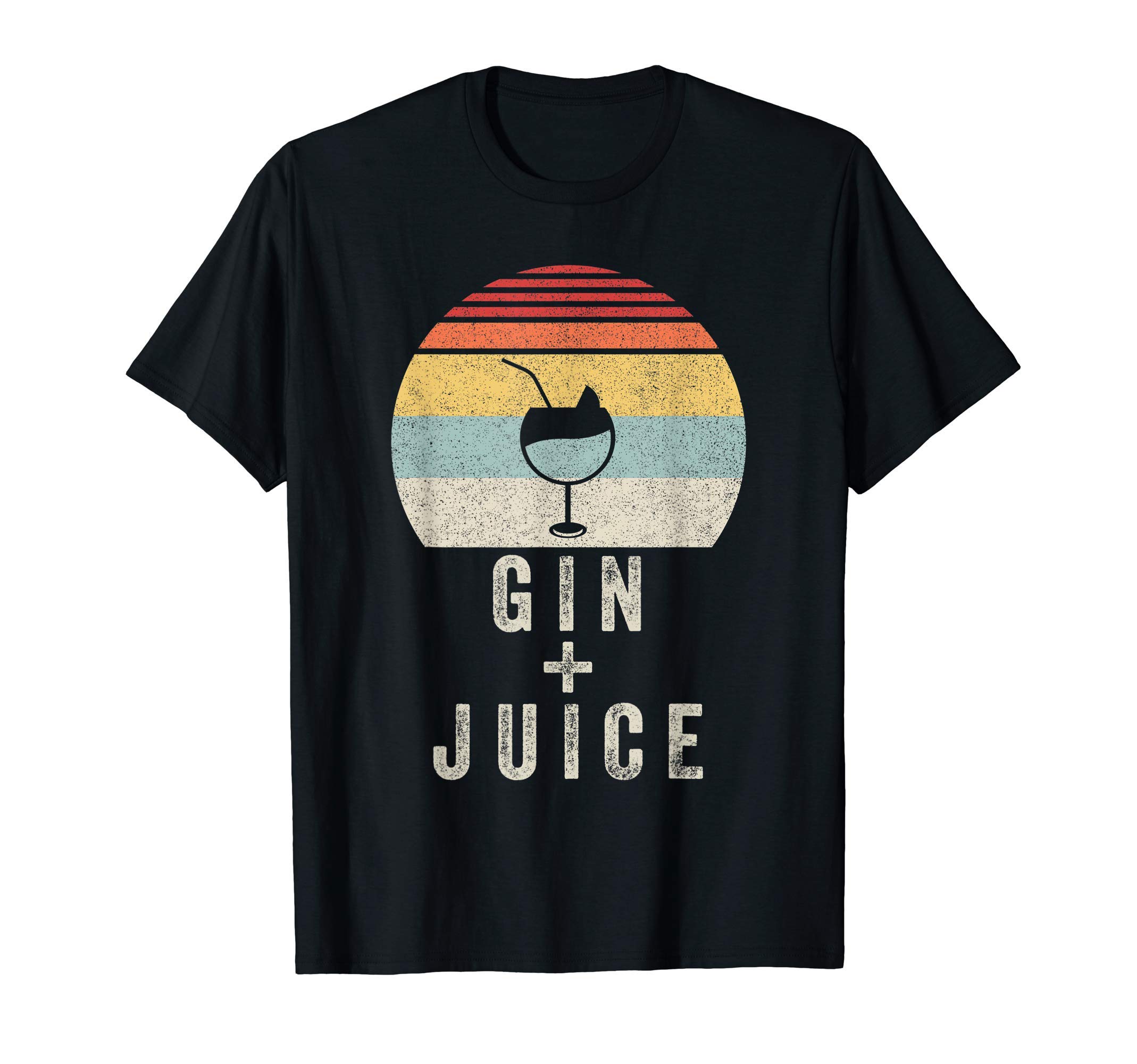 Catch Some RaysVintage Retro Gin + Juice T-ShirtOEKO-TEX STANDARD 100