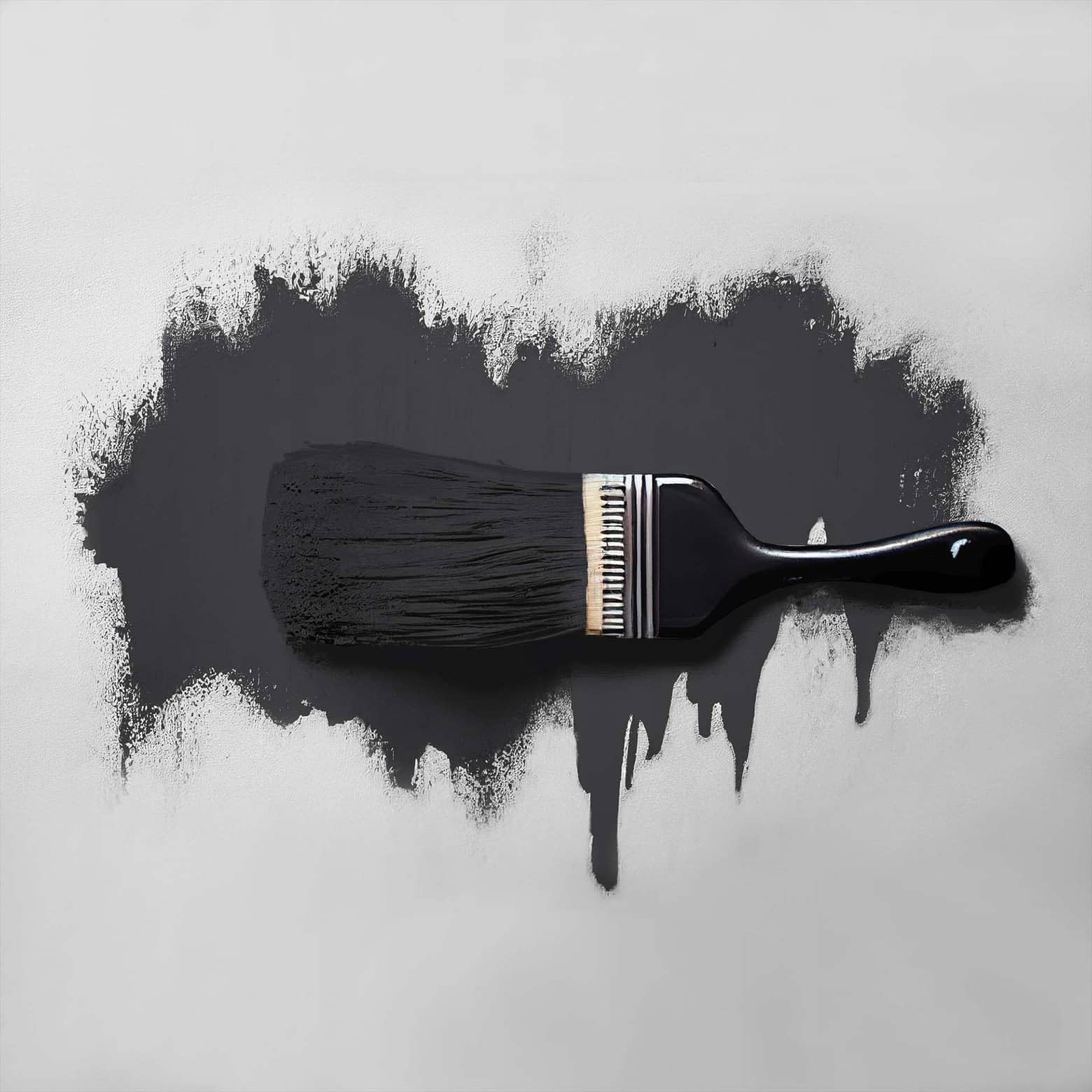 K&L Wall Art Pintura mate para paredes interiores de color negro, 2,5 litros