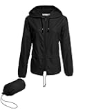 Raincoat Women Lightweight Waterproof Rain Jackets Packable Outdoor Hooded Windbreaker