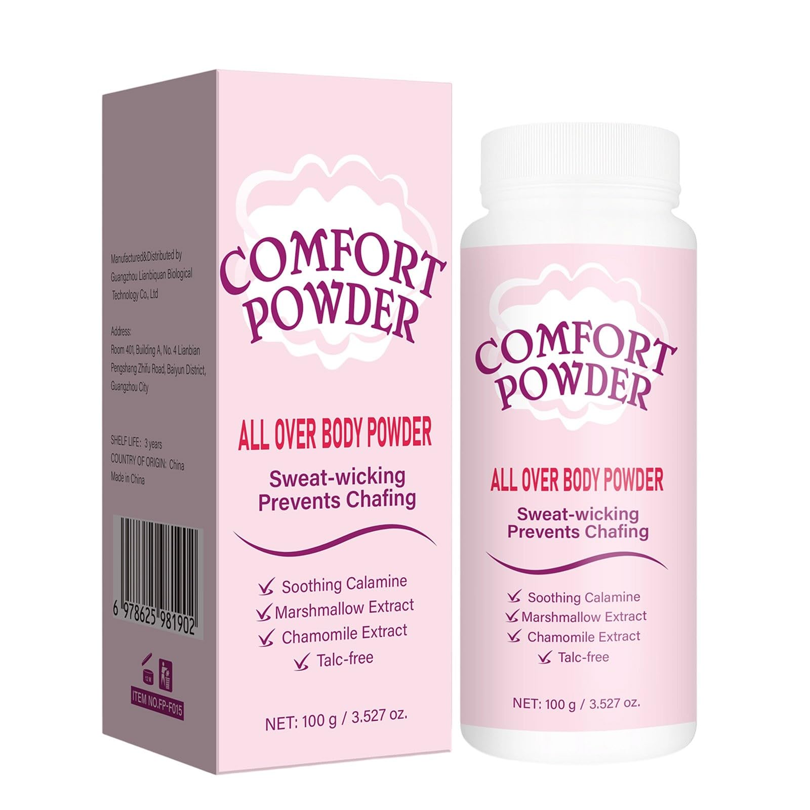 Polvo corporal sin talco para mujeres, antihumedad y olores, Intimate Comfort Dry & Fresh Powder con fragancia, absorbe el sudor, desodorante para pieles secas y frescas (1)