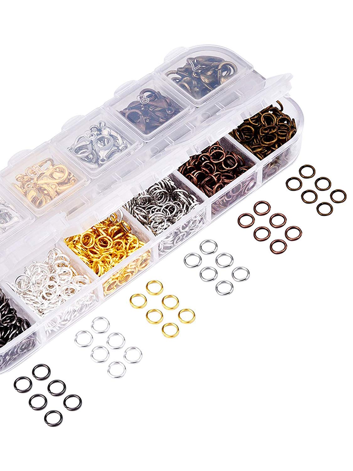 Trsnzul Schmuck Bastel Set - 2041 Teile Verschlüsse & Sprungringe