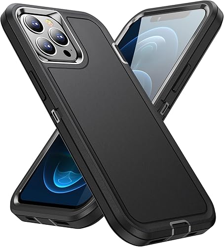 Funda para iPhone 12 Pro Max para hombres, híbrida a prueba de caídas resistente, resistente, a prueba de golpes, ajuste delgado, funda protectora