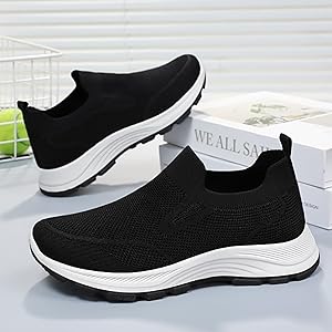 Scarpe Estive Donna Con Ventilazione | Sneaker Senza Lacci | Ortopediche E Antiscivolo | Rosso, Taglia 38 - Foto 10