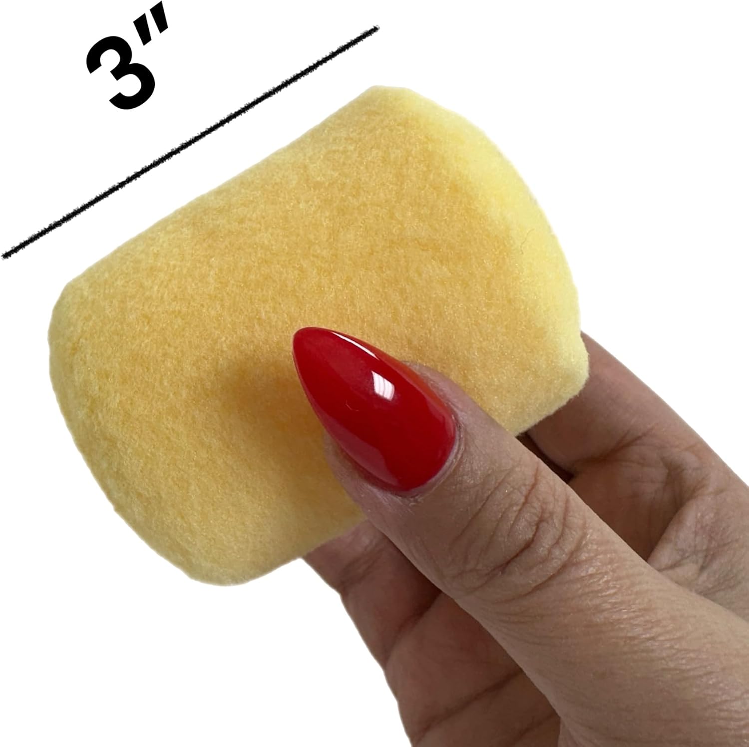 12 Pcs 3-Inch ALAZCO 3/8 Nap Polyester Small Paint Roller Refill Covers NO SHED Premium for Indoor Outdoor Projects Painting Trims Cabinets Furniture Doors Walls Edges Corners