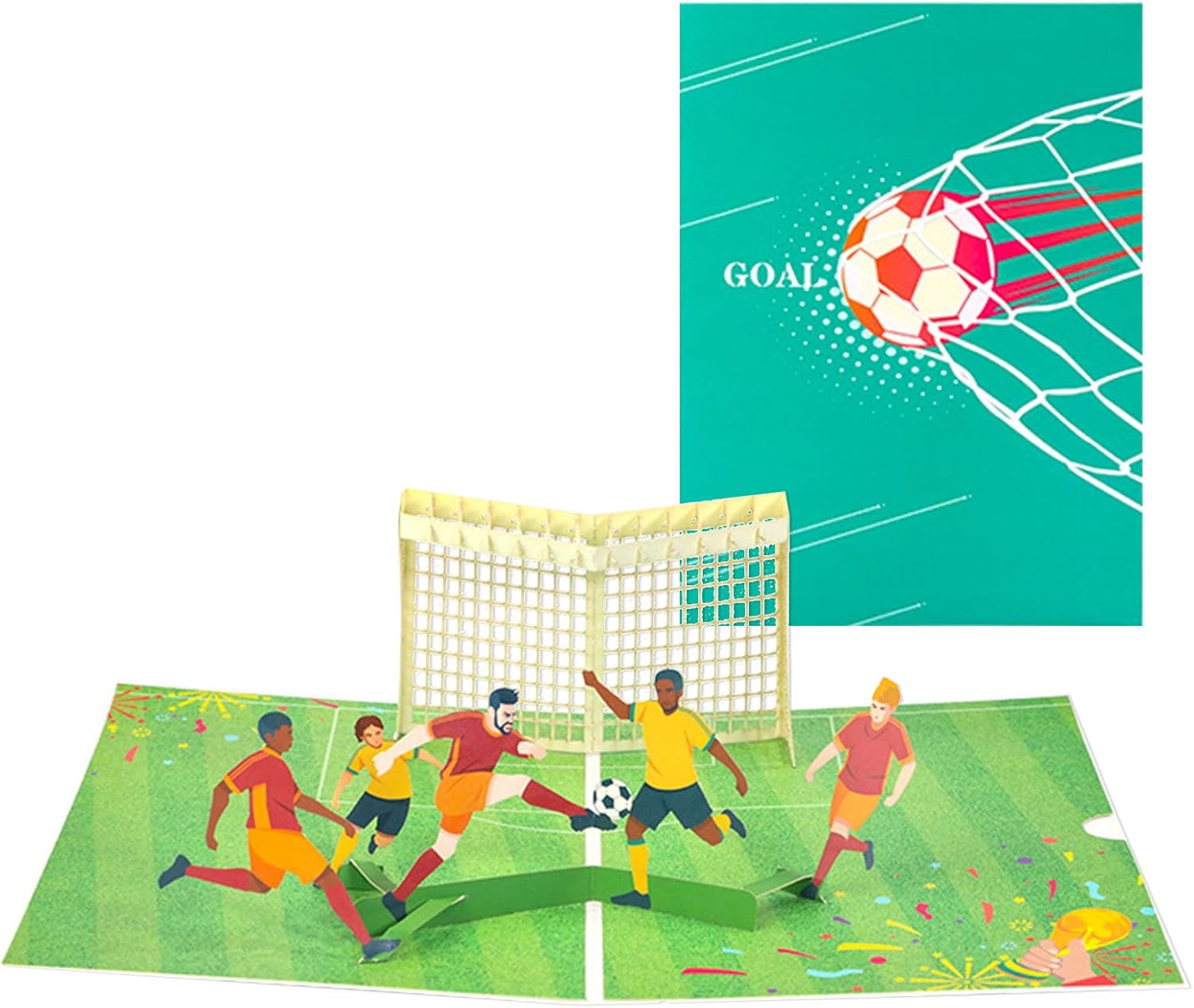 Coole 3D Pop-Up Fußball Karte - Perfektes Geschenk Für Fußballfans