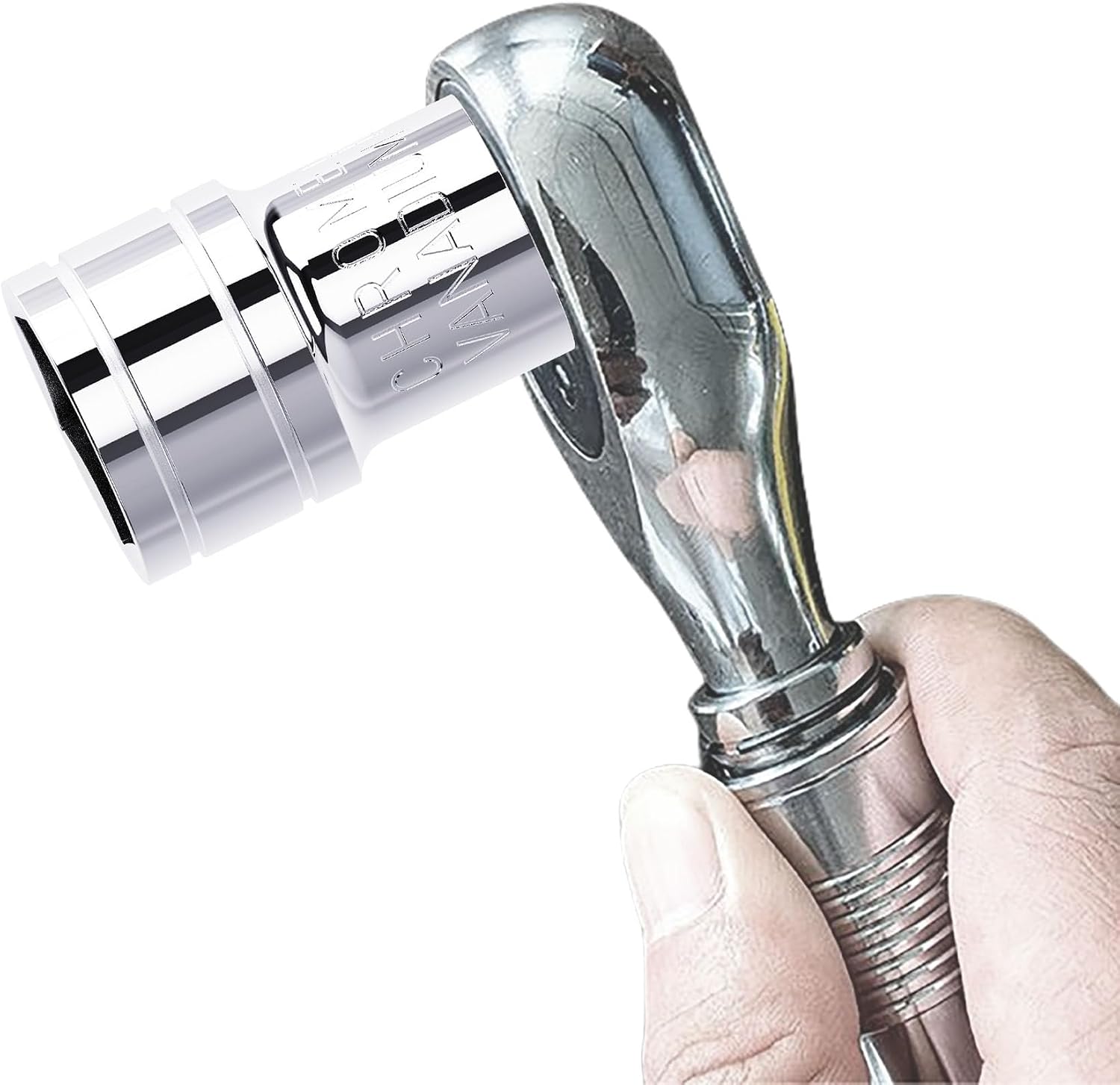 18mm Shallow Socket, 1/2 Inch Drive, 6-Point, Metric, Heat Treated CR-V Steel Short Sockets, Full Polishing, 1.5 Inch Length