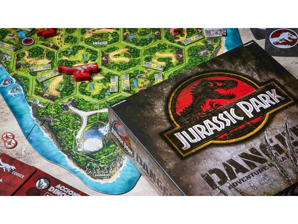 Ravensburger - Jurassic Park Danger| Juegos De Mesa Adulto | Juego De Mesa para Niños A Partir De 10 Años | 2-5 Jugadores | Regalos Originales Niños