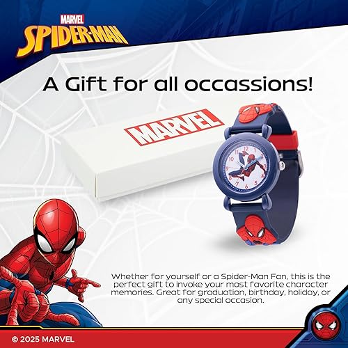 Miniatura 6 de Marvel Spiderman Watch for Kids - Spiderman Watch Boys - Spider-Man Watches for Boys 4-6 - Toys - Kids - Marvel Toddler - Teen - Dark Blue Case -