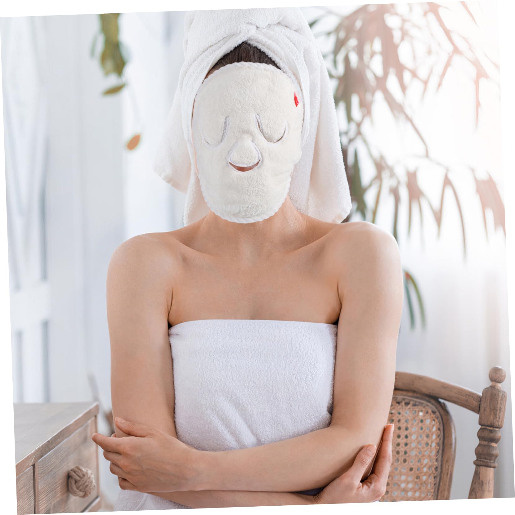 DOITOOL Gesichtshandtuchmaske 10 Gesichtshandtücher Wiederverwendbar 25 Cm Für Gesichtsdampfer 9. 82 Heiße Kalte Schönheit 25 5 Cm