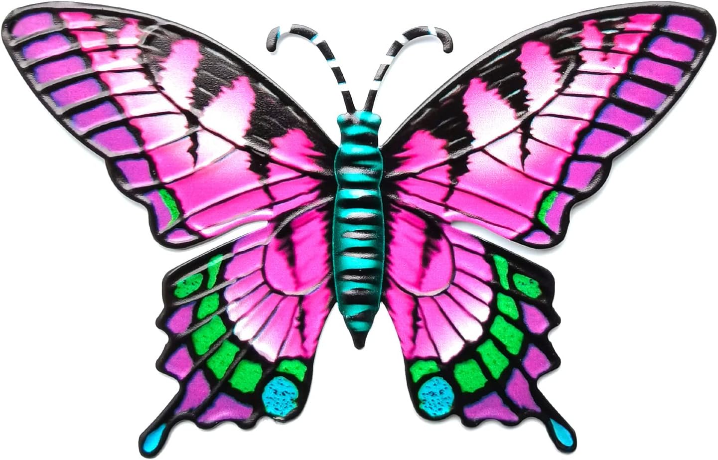 Butterfly Wall Art Decor Metal Colorful Butterfly 3D