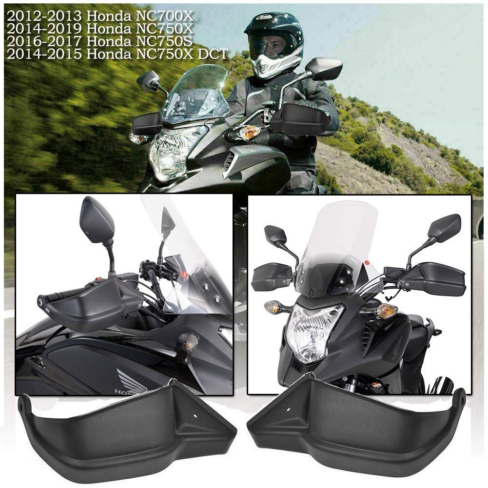 FATExpress Motorcycle ABS Handguard Handle Bar Hand Brush Guards Handlebar Brake Shell Protector for Honda NC700X NC750S NC750X DCT 2019 2018 2017 2016 2015 2014 2013 2012 Motorbike Wind Shield Cover