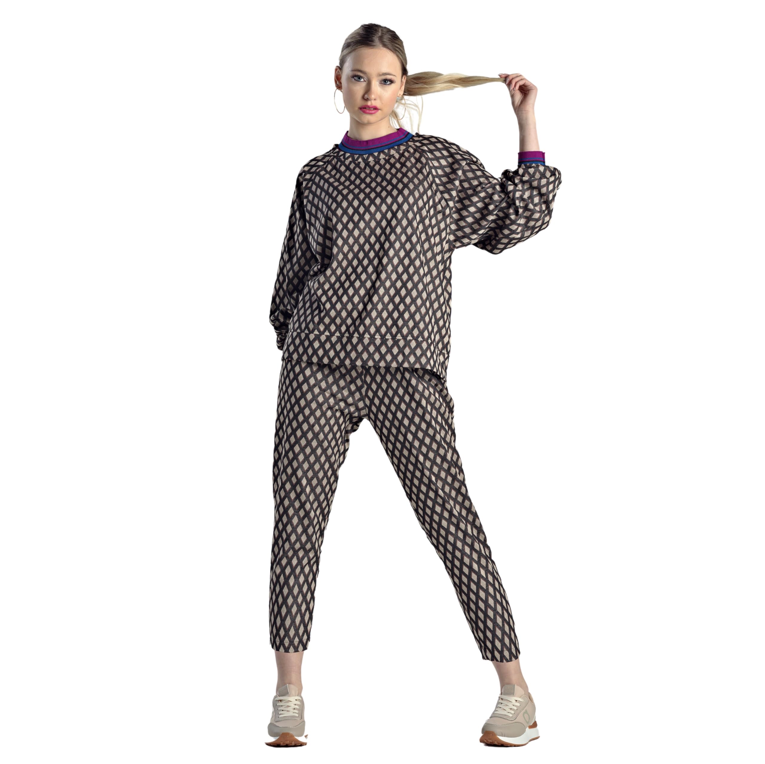 AMICHI Conjunto mujer vestir 2 piezas - sueter mujer invierno manga larga - pantalones mujer - chandal mujer completo - ropa mujer casual otoño 2023 - Tracy