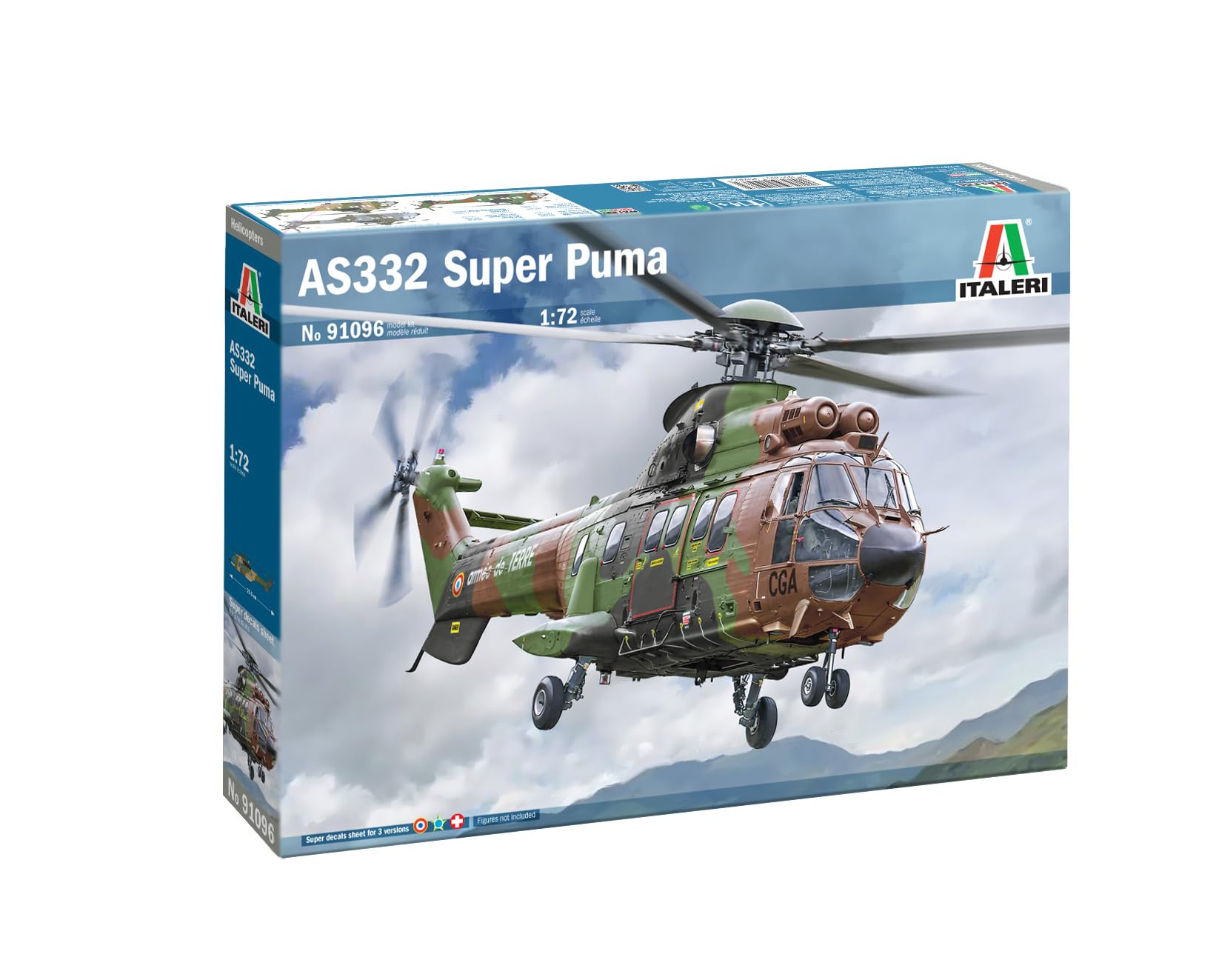 Amazon | イタレリ 1/72 AS332 スーパーピューマ ヘリコプター