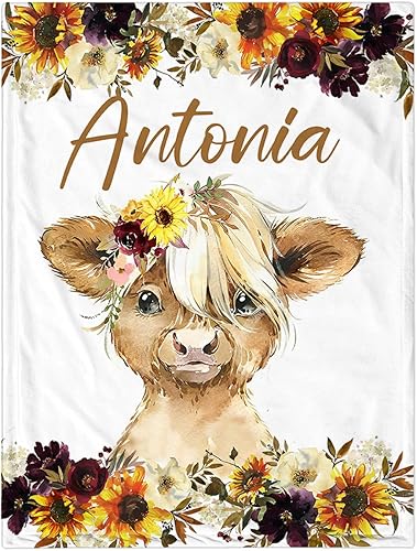 Miniatura 42 de Manta de bebé personalizada para niñas, manta de bebé personalizada con nombre, súper suave, mantas personalizadas con nombre para niños, mantas