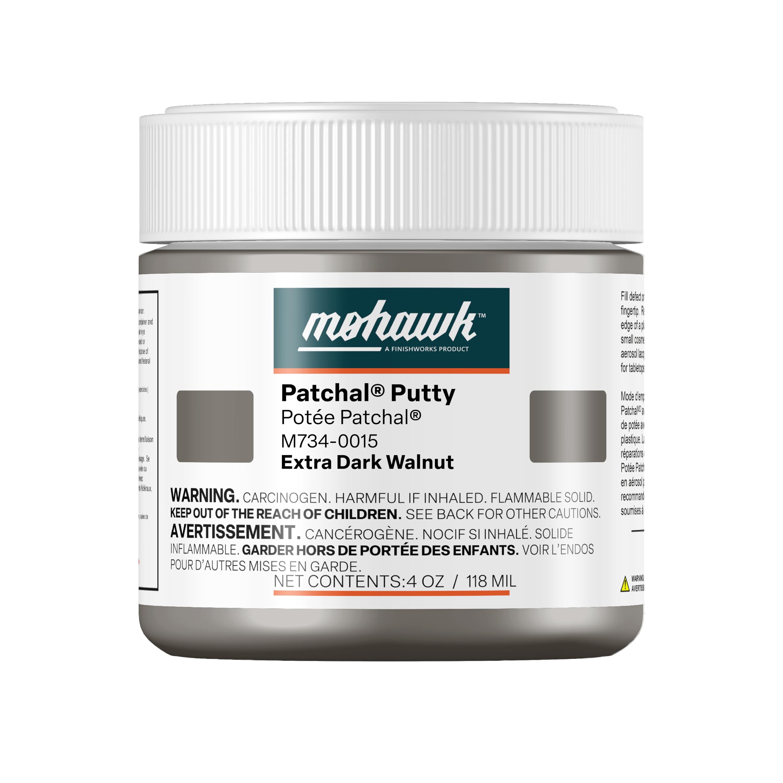 Mohawk Patchal Putty, Extra Dark Walnut, M734-0015,1 Count 4oz
