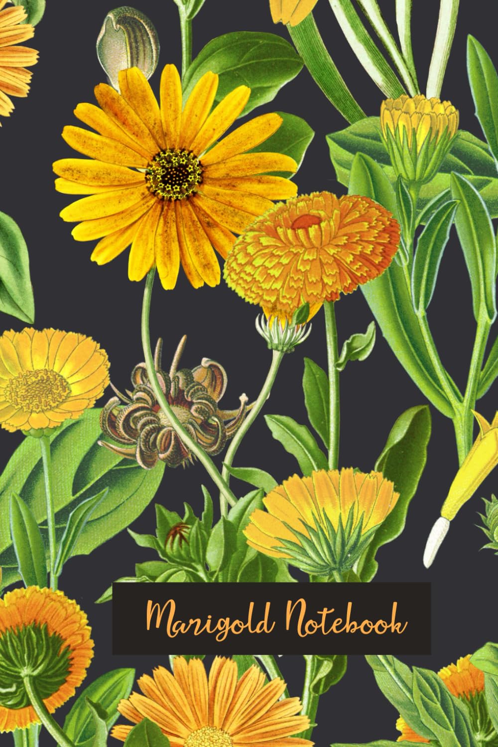 Marigold Notebook: Women's College Ruled Notebook