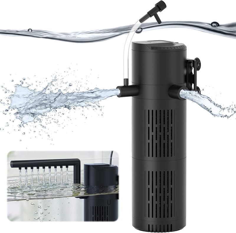 Filtro interno submersível para aquário com aeração e modo chuva Devopet PAI-8828, 18 W, 1 unidade