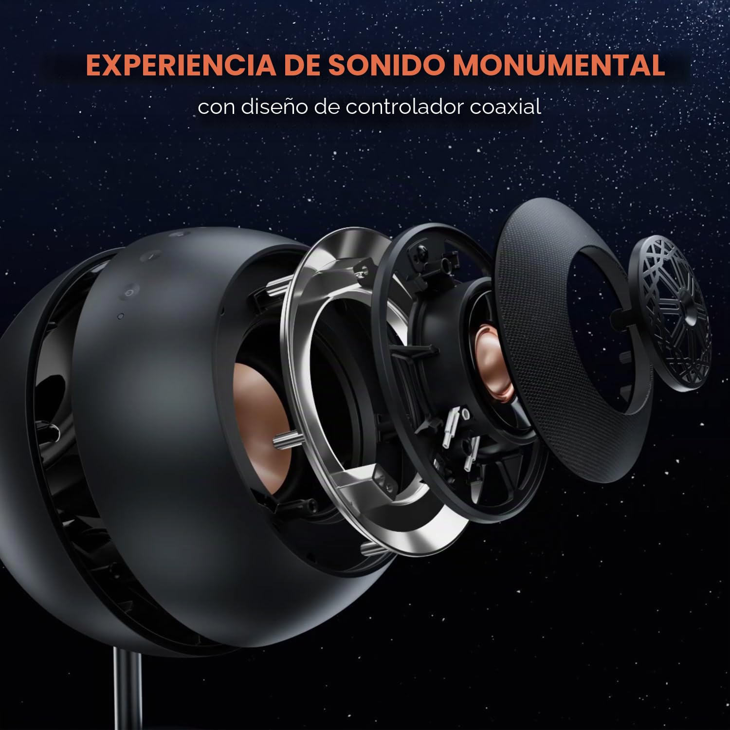 CREATIVE Pebble Nova Altavoces Premium 2.0 con USB-C, Bluetooth 5.3 e iluminación RGB Personalizable, Audio por USB y Puerto para Auriculares, para PC y Mac (Negro)