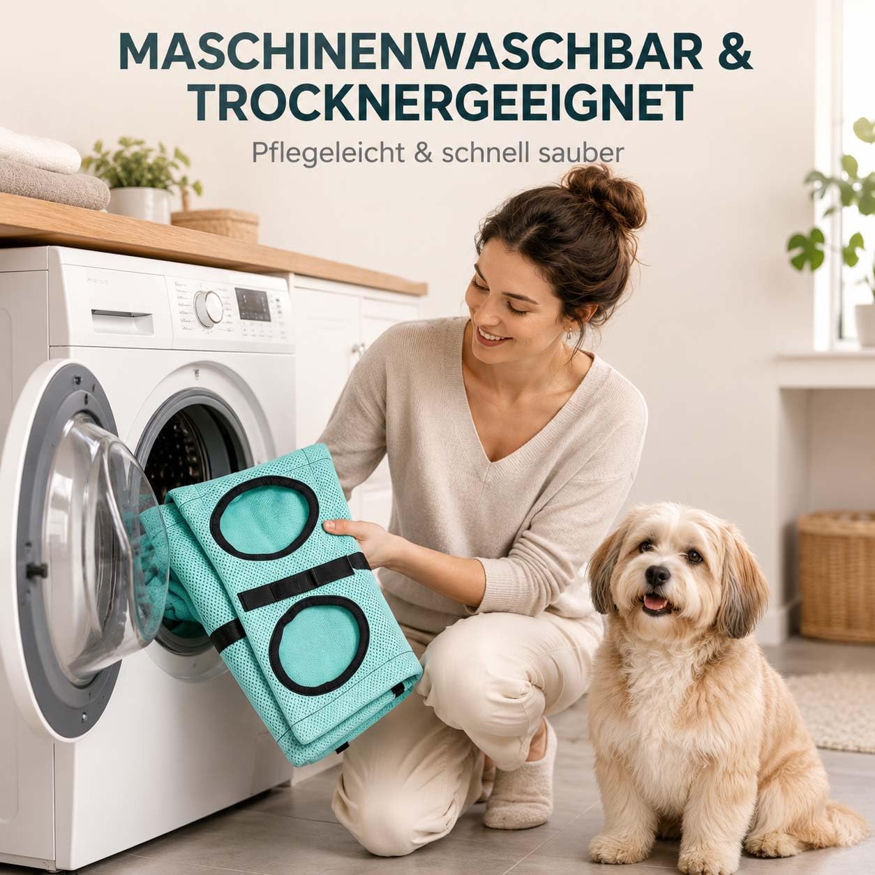 Leyof Pet Grooming Hammock Stand, 2027 Neu 2-In-1 Foldable Pet Grooming Bed, Dog Shower Hammock, Bissfeste HäNgematte, FüR Nageltrimmen, Baden, Hunde & Katzen (Schwarz)