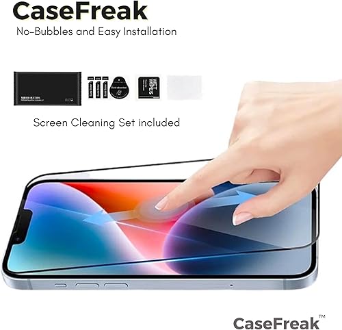 Miniatura 7 de CASEFREAK Funda transparente 3 en 1 i14 Pro Max con anillo magnético compatible con Mag-Safe + protector de pantalla y cámara antihuellas, incluye
