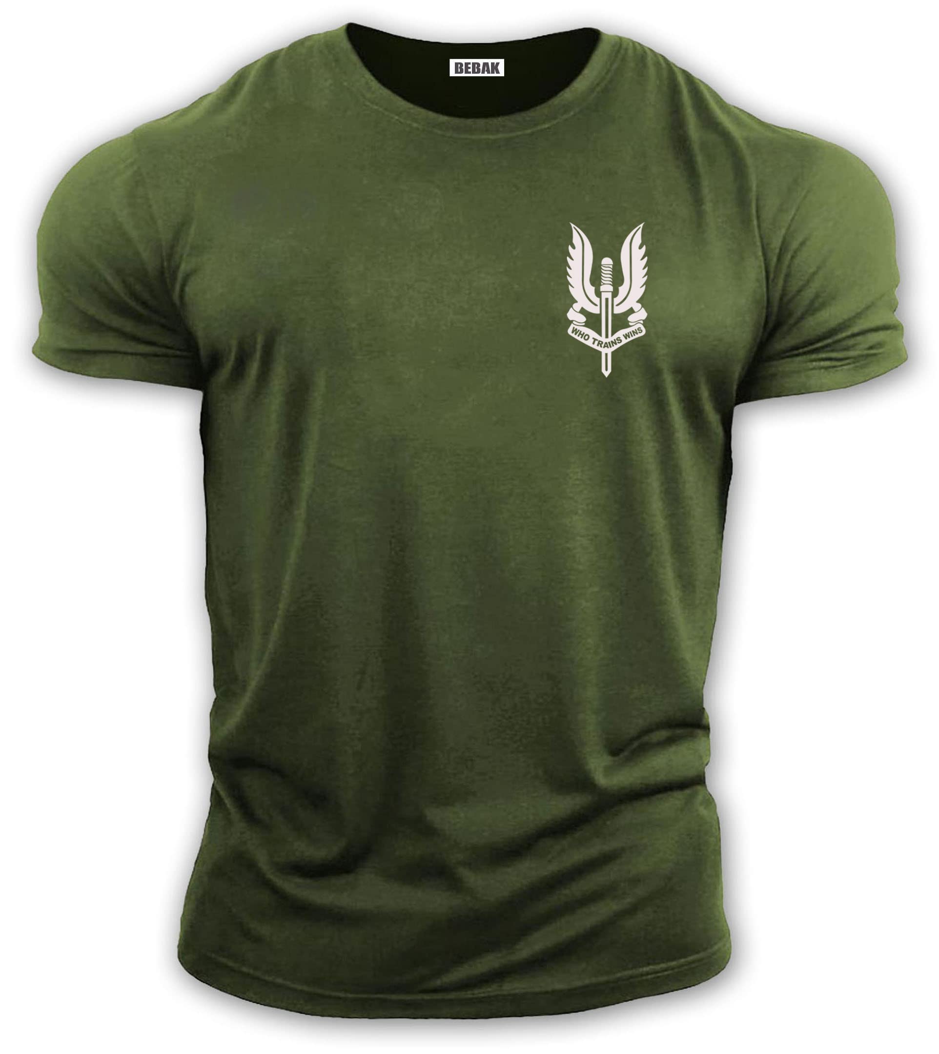 bebak Maglietta da ginnastica da uomo | Abbigliamento da palestra per uomo T-shirt da bodybuilding che si allena vince palestra Wear Training Top