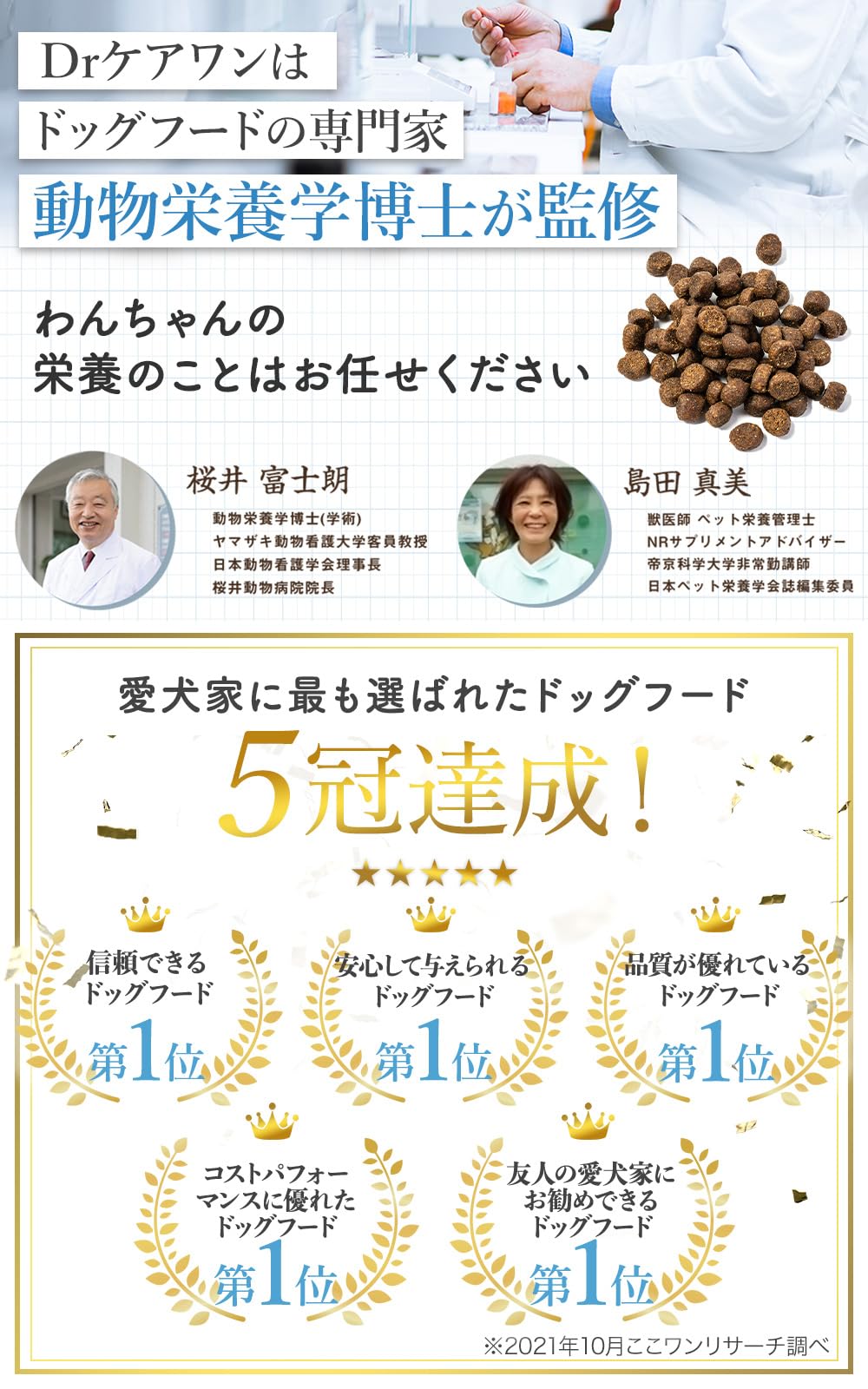 Drケアワン 国産無添加ドッグフード 小型犬用