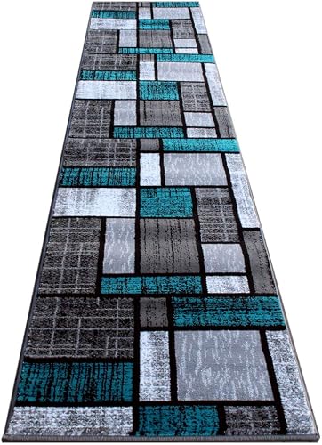 Masada Rugs, Stephanie Collection Area Rug Modern Contemporary Design 1110 Turqu