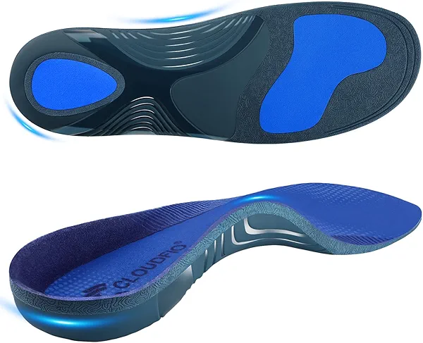 Cloudflo Plantar Fasciitis Insoles for Men Women,High Arch Support for Pain Relief,Shoe Inserts Orthotic for Flat Feet,Work Boot Insoles for Shock Absorbing Inserts (Fit for Standing All Day) DB-XL