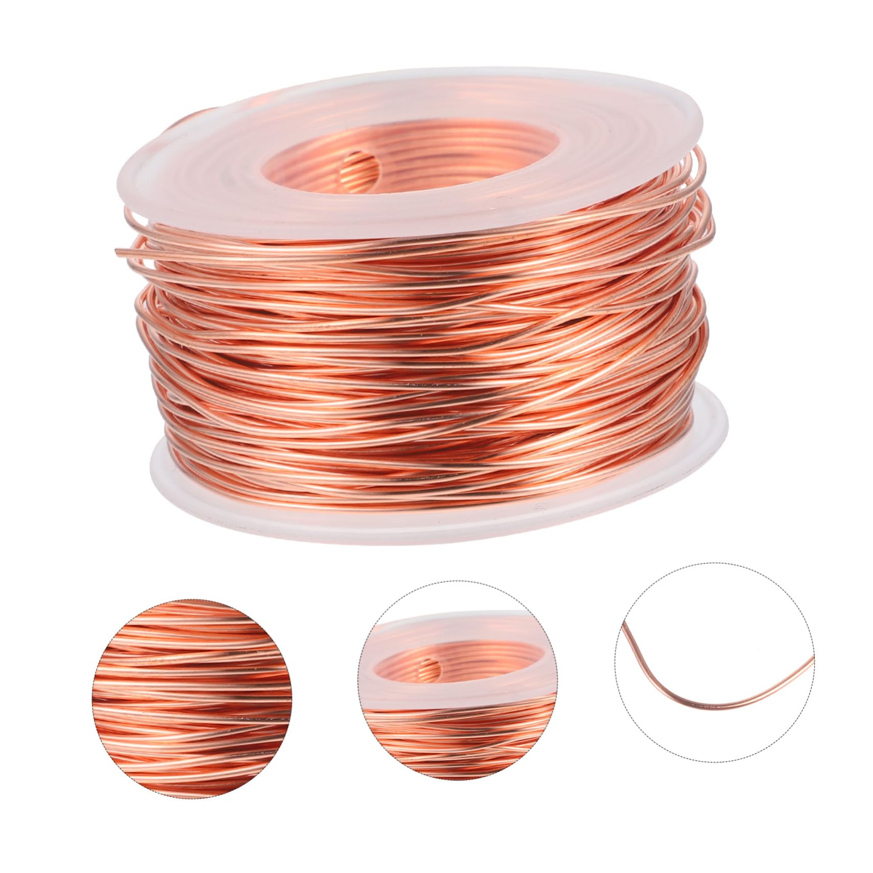 TOYANDONA 40m Alambre de Cobre Puro de Metros para Manualidades Jardinería y Electrocultivo de Plantas Pies de Hilo de Alambre para DIY