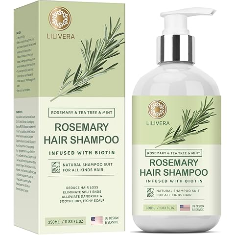 Rosemary Hair Growth Shampoo for Hair Loss, Thinning Hair for Men and Women - Mint ...