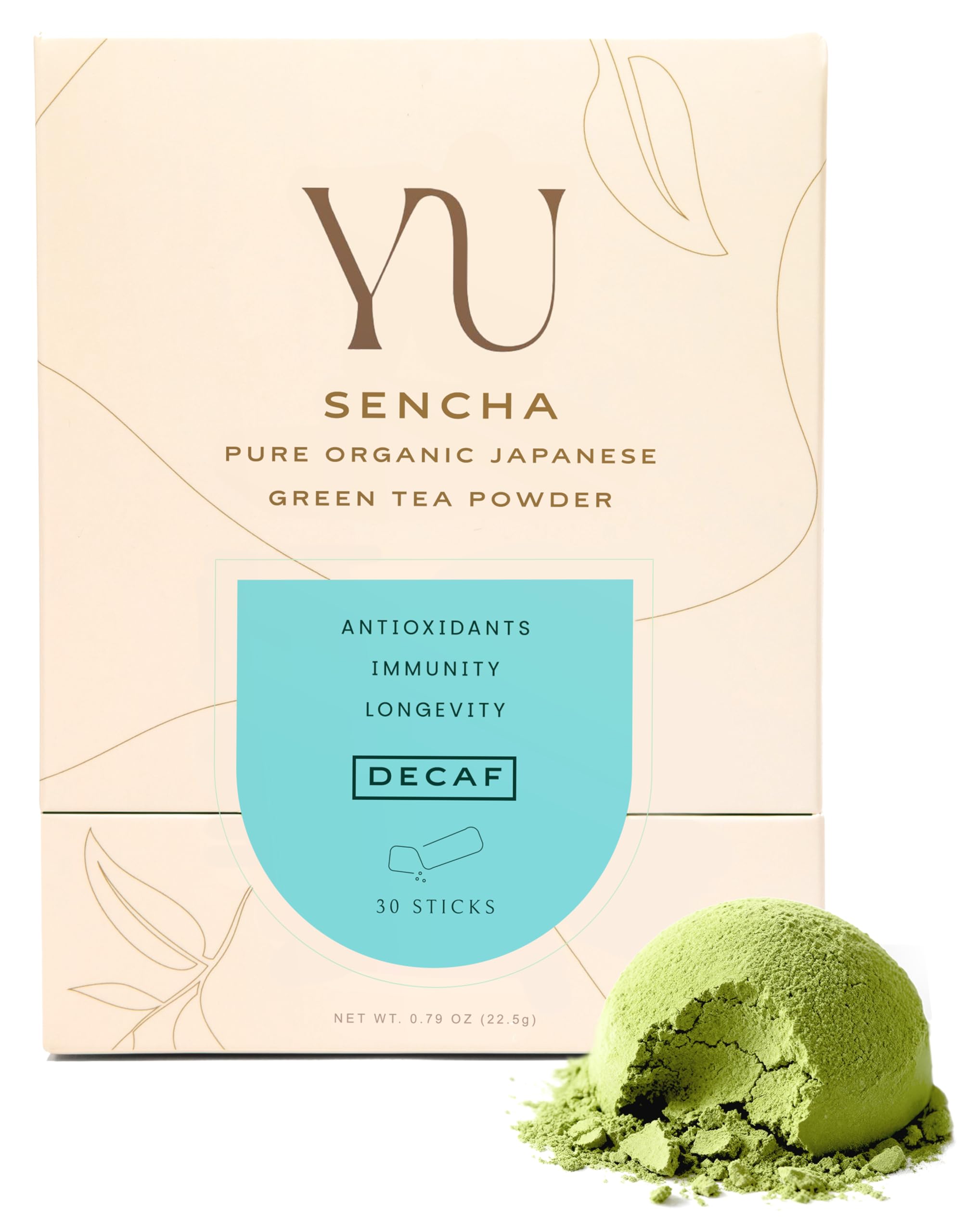 Amazon.com : Yu Tea Decaf Organic Sencha Green Tea Powder, 30