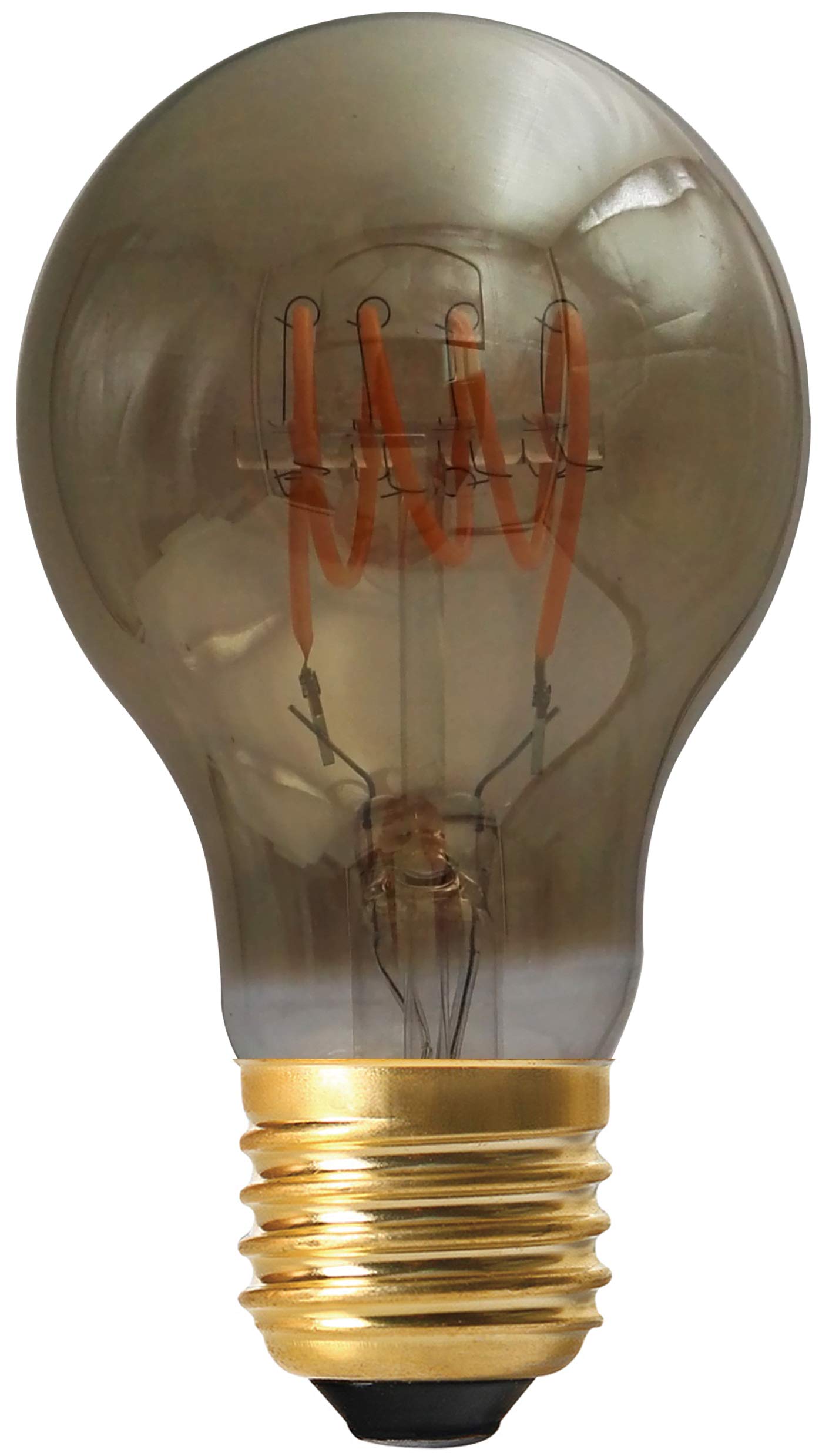 Girard Sudron 716662-LED GLS A60 LED Looped Filament Lightbulb Lamp, E27 (ES Edison Screw Cap), Smokey, Very Warm White, 160 Lumens, Dimmable, 4 W