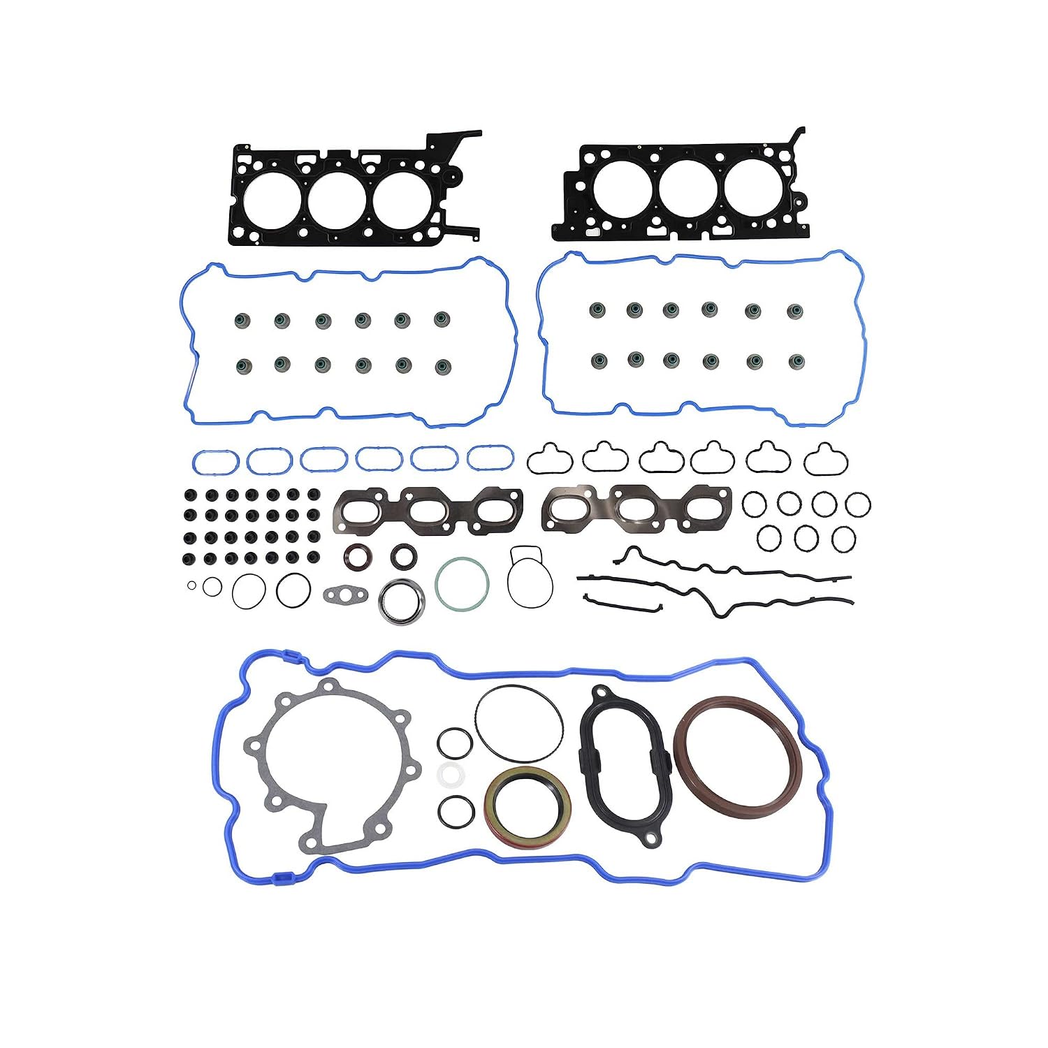 DNJ FGK4100 Full Gasket Set for 2006-2009 Ford Lincoln Mercury Fusion Zephyr Milan 3.0L V6 DOHC 181cu Naturally Aspirated