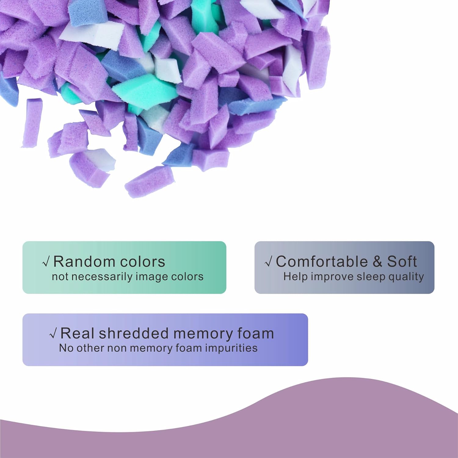 Bean Bag Filler, 5lbs Shredded Memory Foam Filling for Bean Bag Filler Foam Refill for Pillow Dog Beds Chairs Cushions and Arts Crafts, Uniform Filling, Soft and Comfortable, widely Used. - Image 2