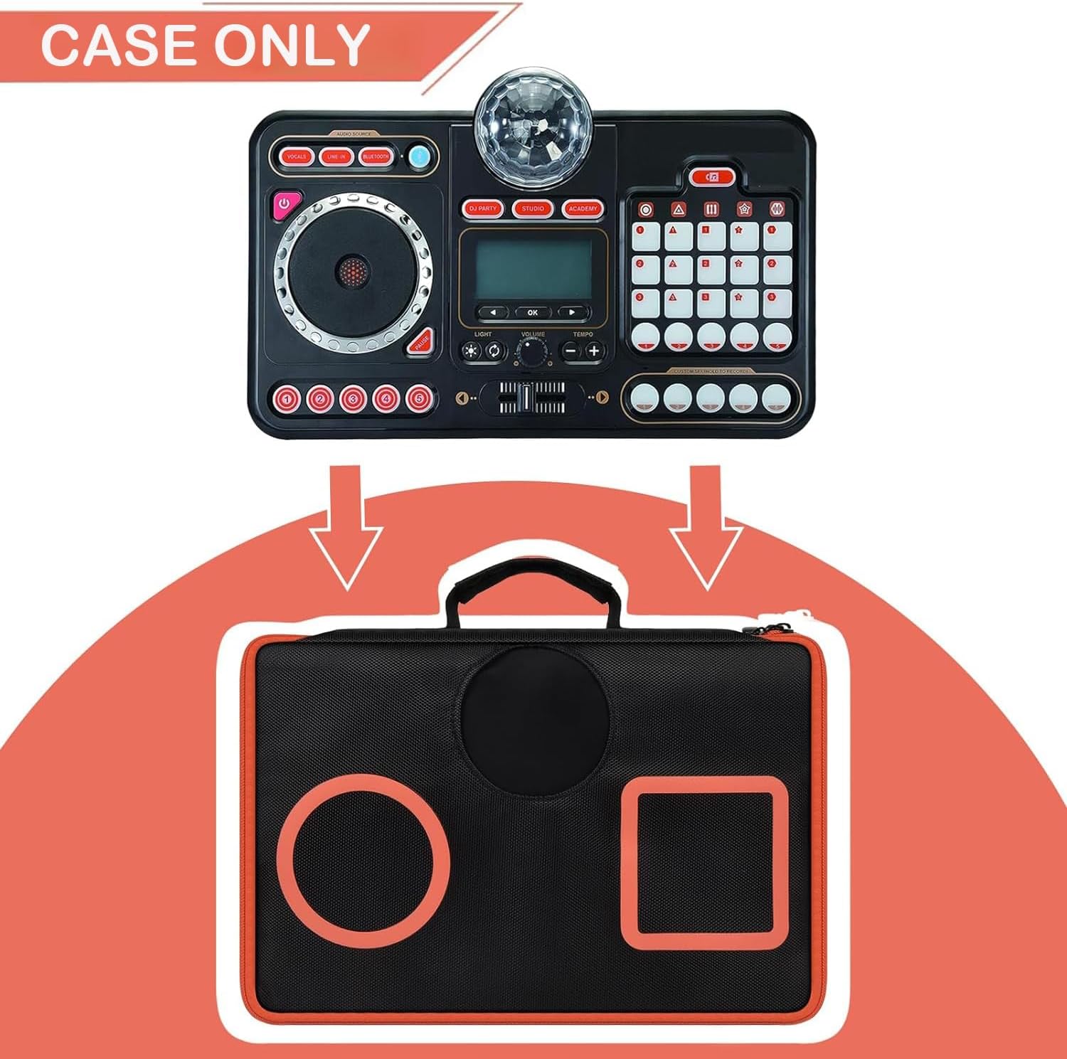 Bag Compatible with VTech KidiStar DJ Mixer/DJ Mix+DEWALT 20V MAX* Angle Grinder Tool bag