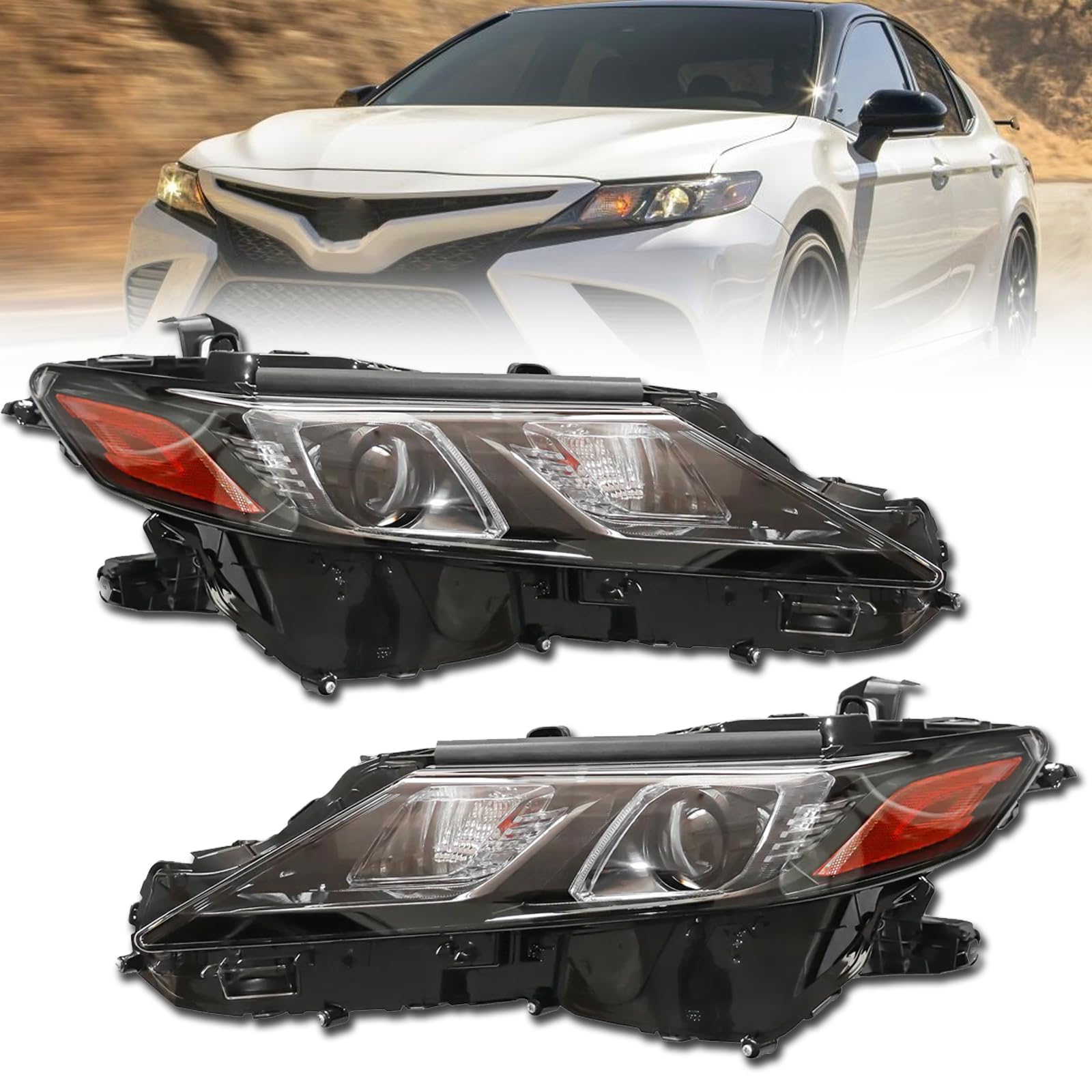 Amazon.com: LED Headlight Assembly, for Toyota Camry 2018 2019 2020 ...