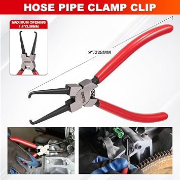 Toolwiz 6 pcs Fuel Line Pliers Set + Snap Ring Pliers