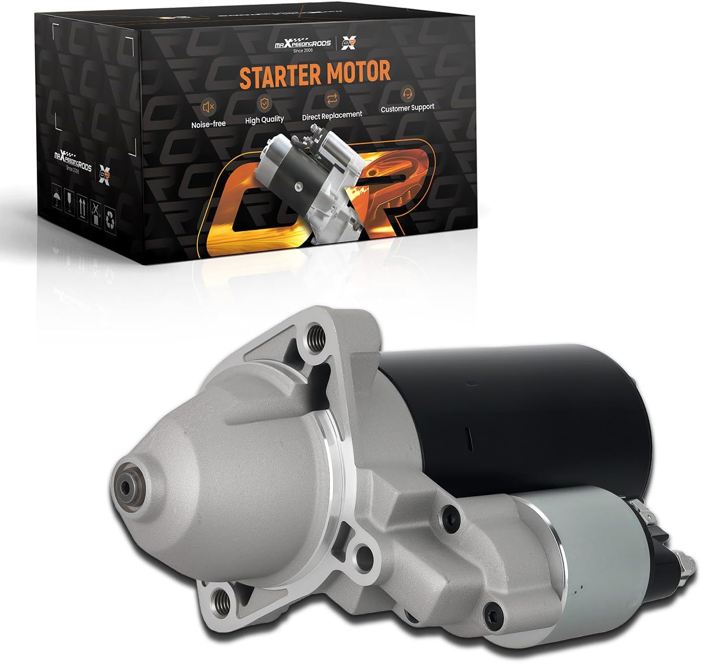 maXpeedingrods 31172N Engine Starter Motor 2kW 12V 9 Teeth for MW 5 Series E34 E39 525d 525td 2.5L 2000-2003 for BMW 3 Series Touring 325tds 2.5L 12412242702 12419069808