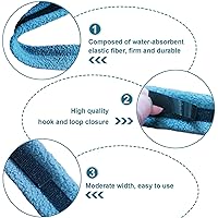 Vista 5 de 2 lazos reutilizables para cirugía de cuello para traqueotomía, suministros de soporte de tubo de traqueotomía ajustable, suave, reutilizable, se