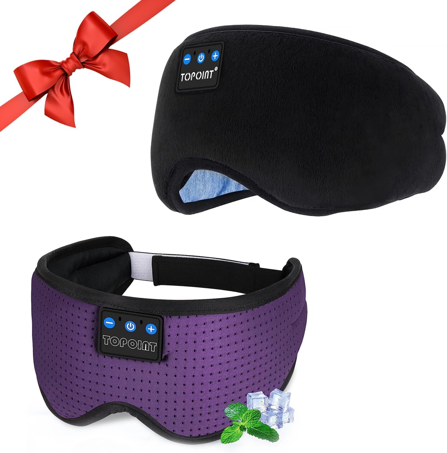 TOPOINT Sleep Headphones, Bluetooth Sleep Mask with
