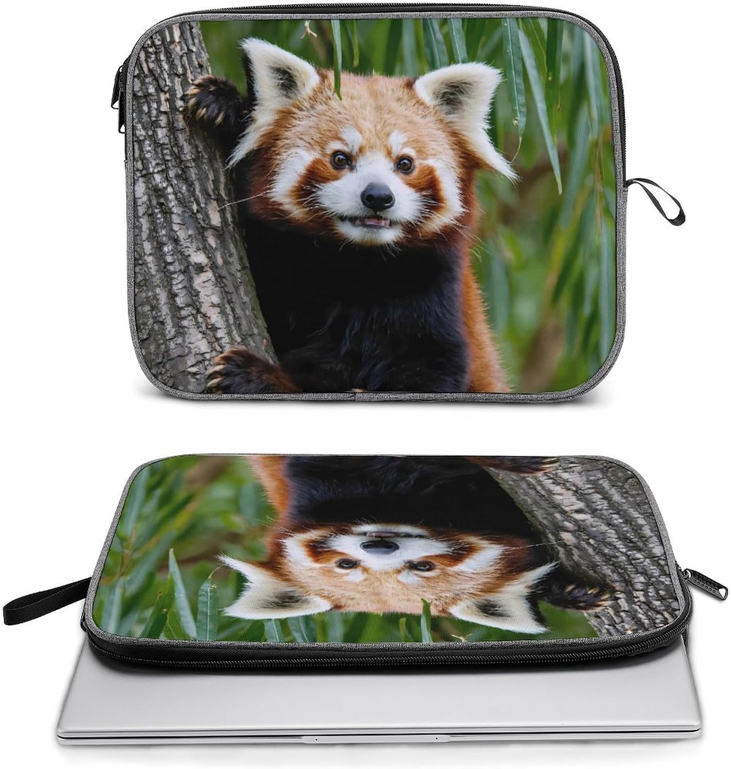 Red Panda Cute Funny Laptop Case Sleeve Shockproof Computer Protective Briefcase 13-14 Inch image 5