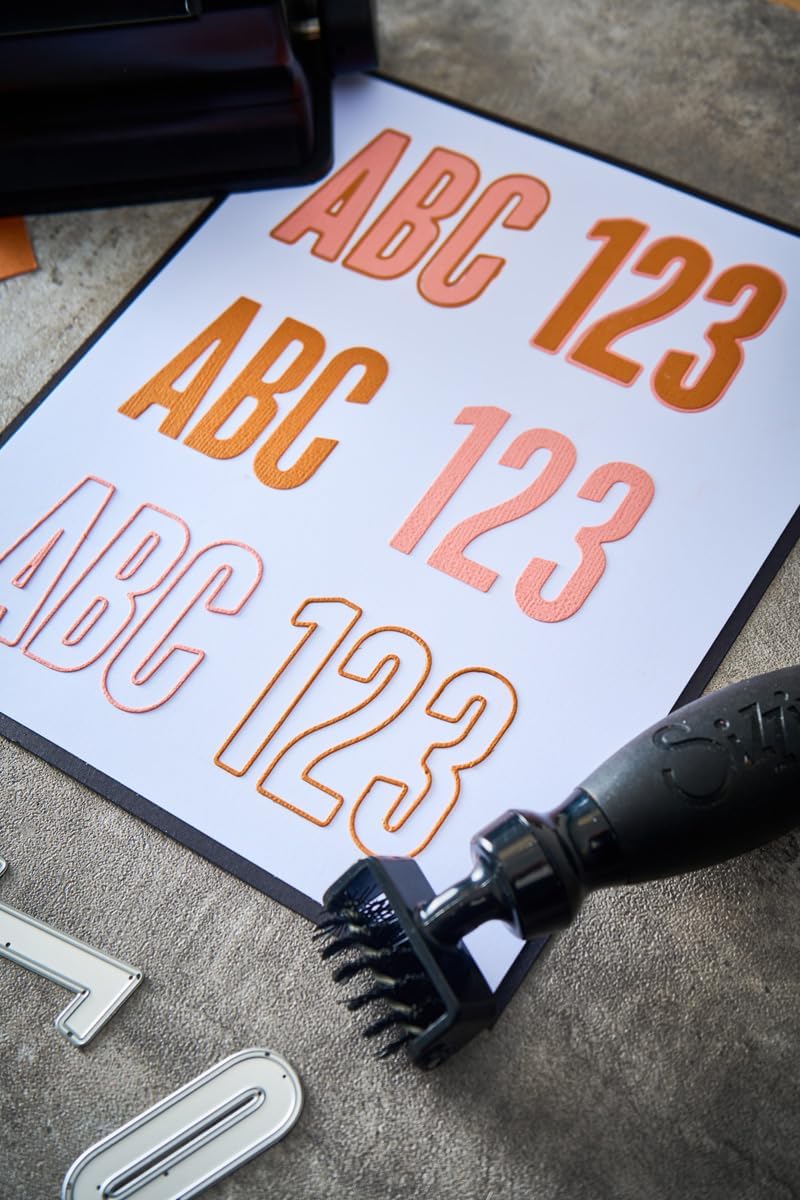 Sizzix Thinlits Die Set 43PK Alphanumeric Bulletin by Tim Holtz, 666281