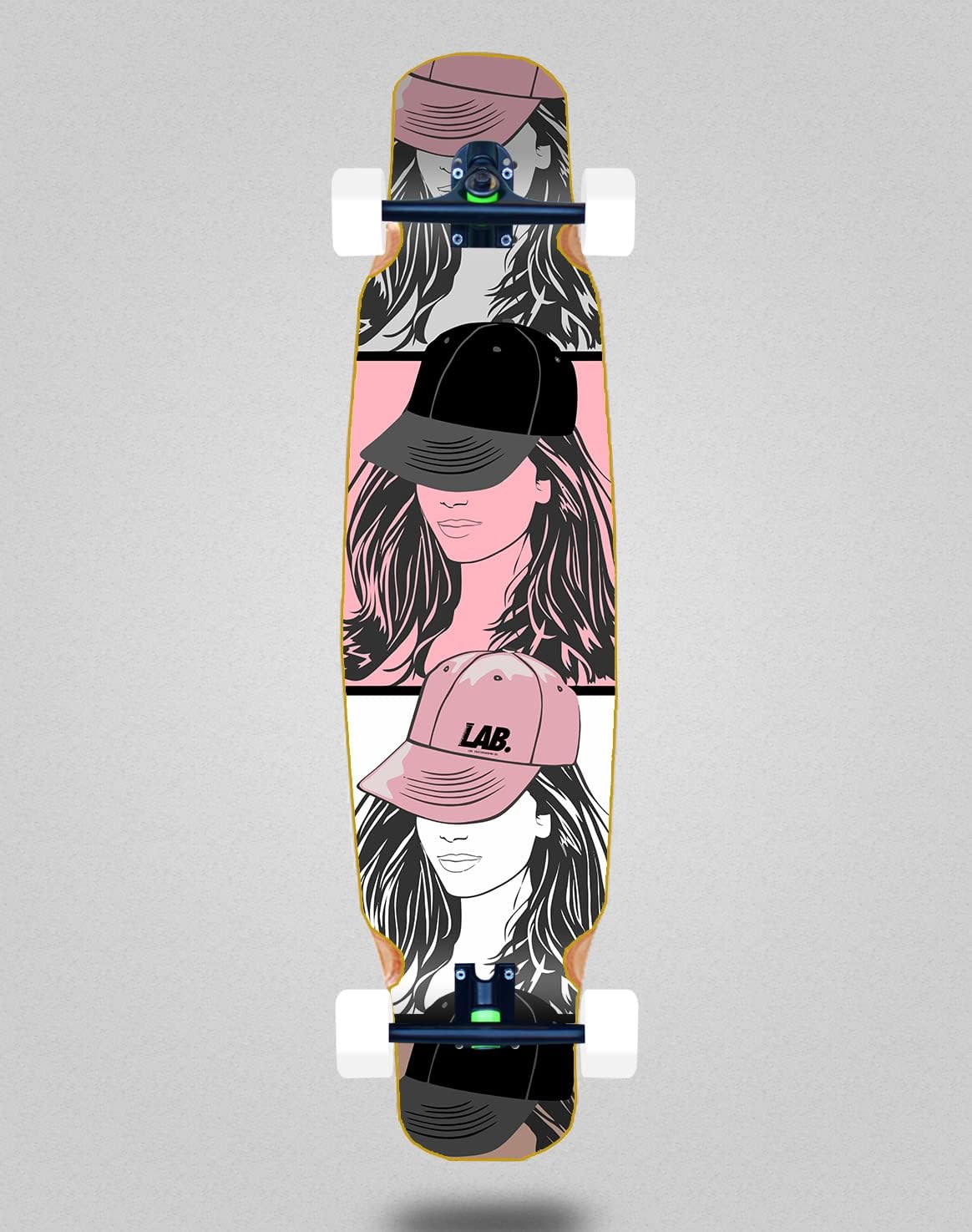 Lab Skate Skateboard Longboard Complete Mix Bamboo 46 x 9 Tom Boy