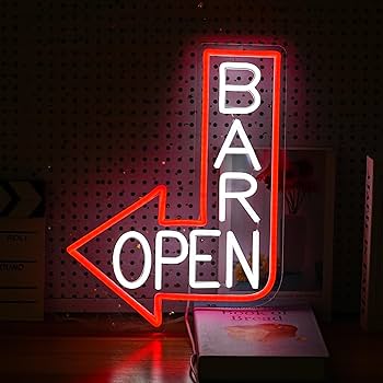 Amazon.co.jp: バーオープンネオンサイン LEDオープンネオン 壁装飾調
