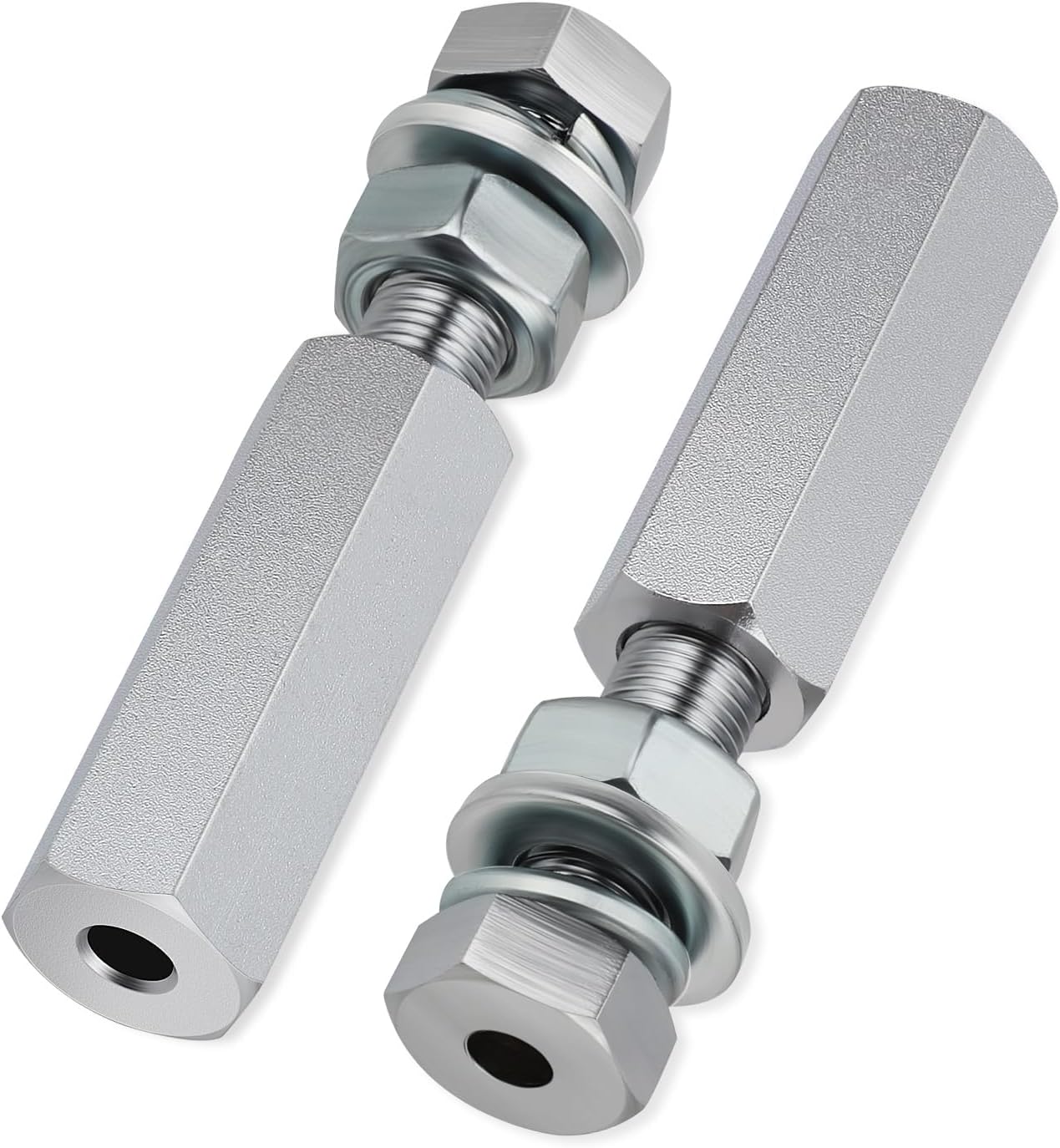 M MATI 2Pcs Quick Release Flag Pole Holder Silver Hold 1/4'' Flag Poles for ATV UTV Motorcycle Dirt Bike All Year