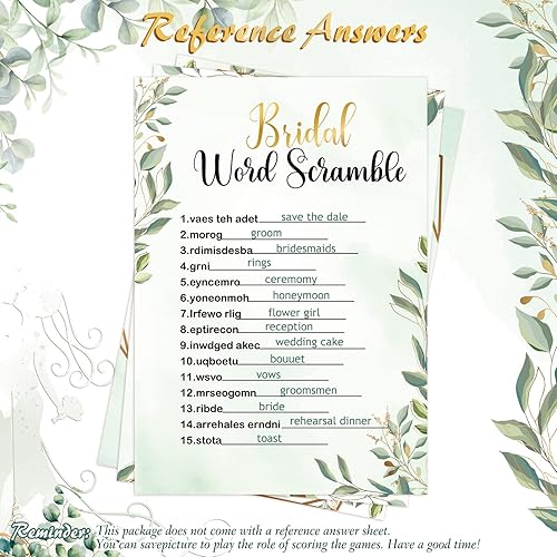 Miniatura 4 de 145 piezas de suministros de eucalipto para despedida de soltera con temática de eucalipto, tarjetas de boda y lápices, decoraciones de despedida de