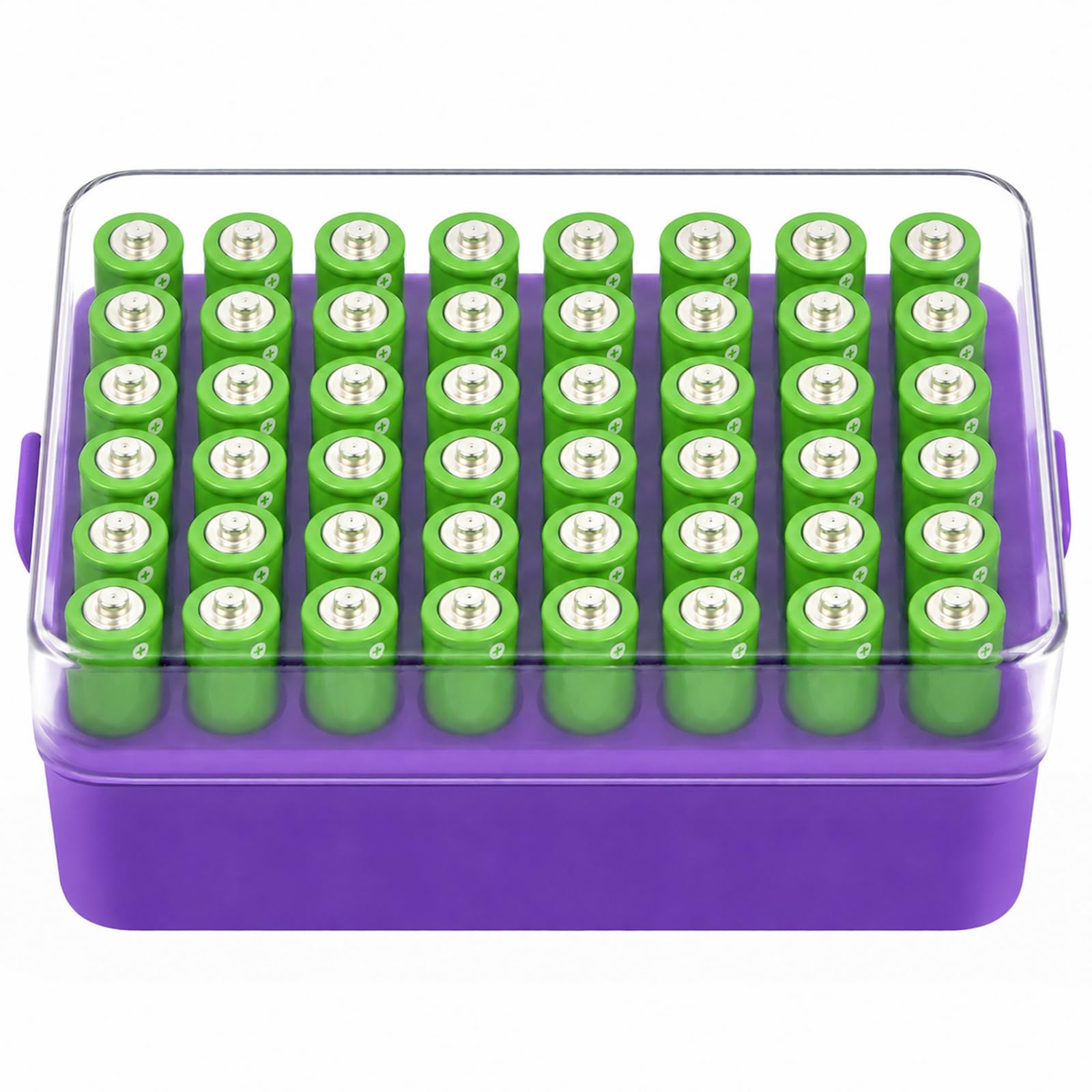 ALCYON Plastic Battery Storage Organizer for 48 AA Batteries