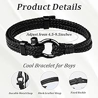 Vista 24 de Sereney Christmas Gifts for Him Son Boys Bonus Dad Father Men Boyfriend Grandson Friend as Triple Protection ID Bracelets Birthday Gifts for 9 10 11